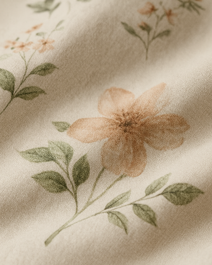 Jardin d’Aube - Housse de Couette en percale de coton, pureté et douceur