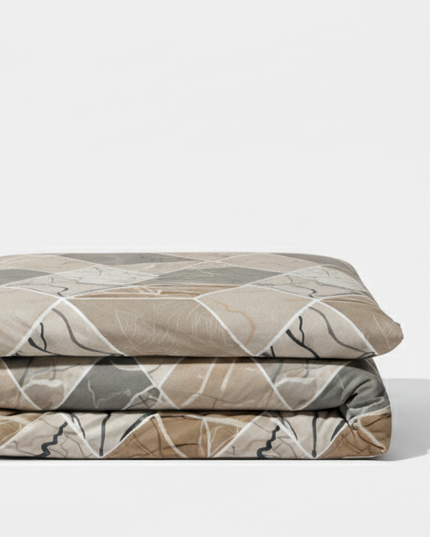 Sierra - Housse de couette en coton mercerisé, moderne et graphique
