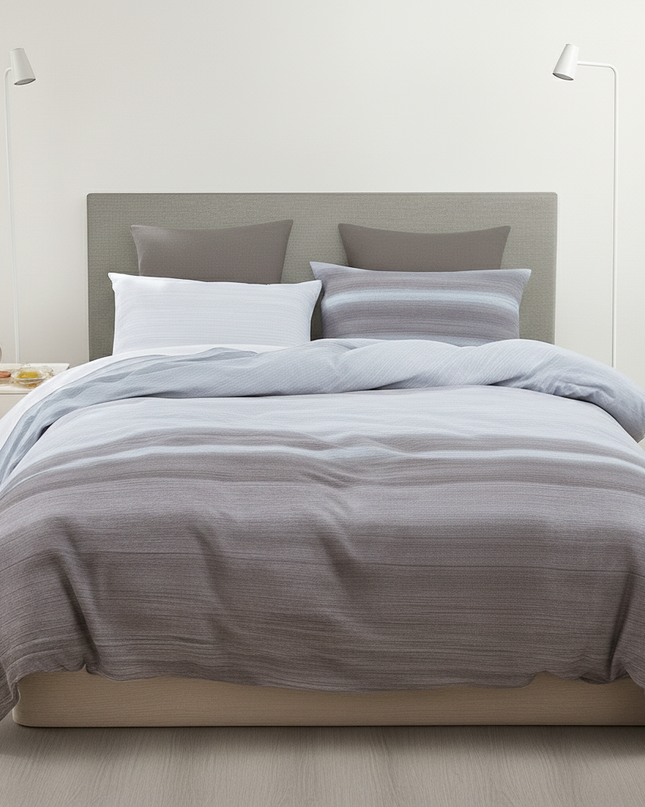 Perle de Lin – Housse de couette en Percale de Coton, moderne et épurée