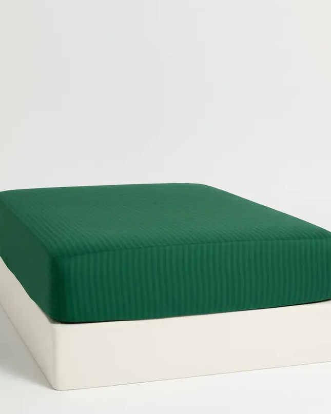 Drap - housse en satin de coton à fines rayures140x200MaisonTextile