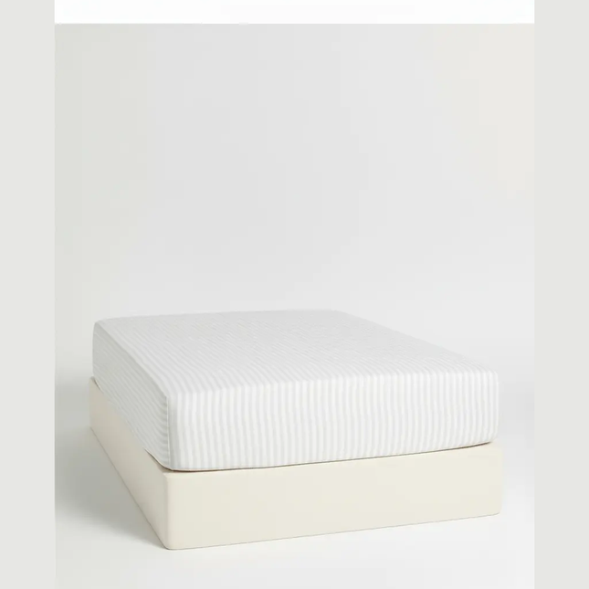 Drap - housse en satin de coton à fines rayures140x200MaisonTextile