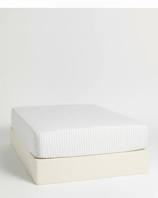 Drap - housse en satin de coton à fines rayures140x200MaisonTextile