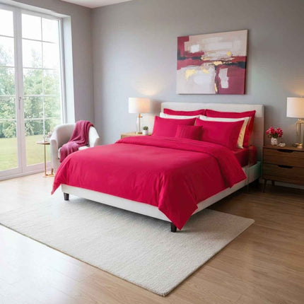 Housse de coeutte en percale de coton | Douce & respirante en 140x200 – Linge de lit haut de gamme - MaisonTextile