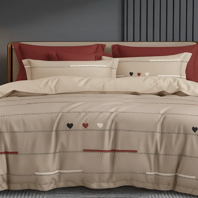 Housse de couette en polycoton renforcé | Douce & romantique140x200MaisonTextile