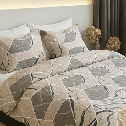 🧾 Housse de couette en polycoton renforcé | Graphique & contemporaine140x200MaisonTextile