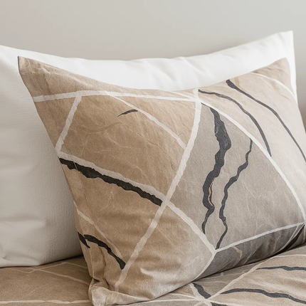 🧾 Housse de couette en polycoton renforcé | Graphique & contemporaine140x200MaisonTextile