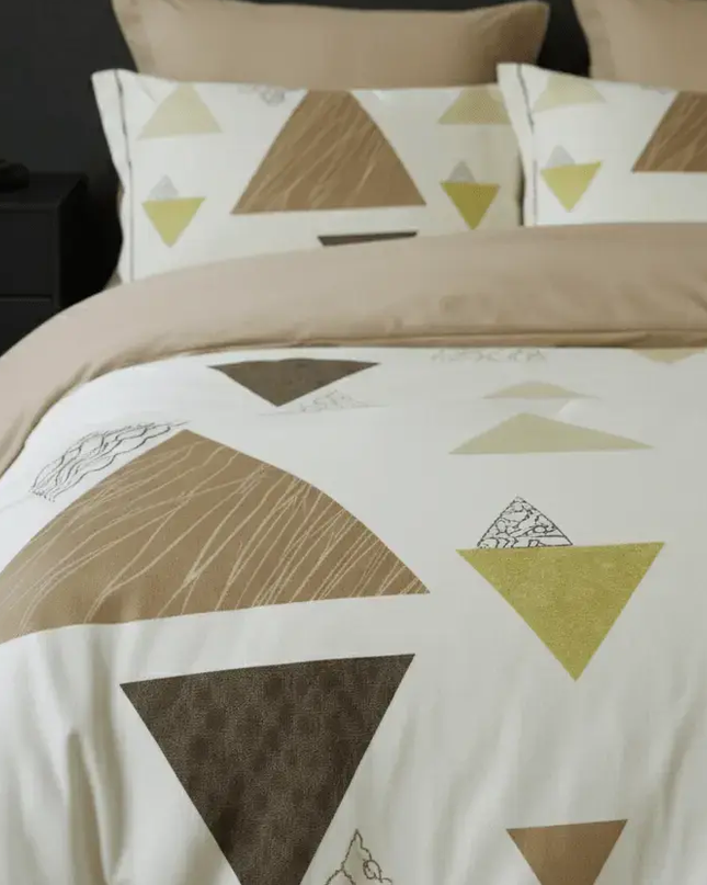 🧾 Housse de couette en polycoton renforcé | Graphique & contemporaine140x200MaisonTextile