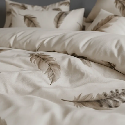 Housse de couette en polycoton renforcé | Naturelle & bohème140x200MaisonTextile