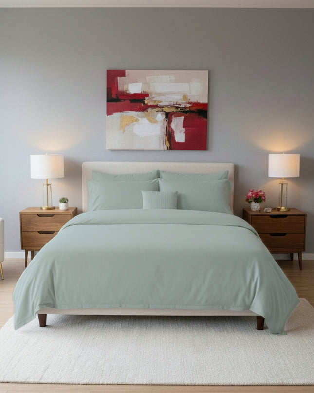 Parure de lit en coton percale premium