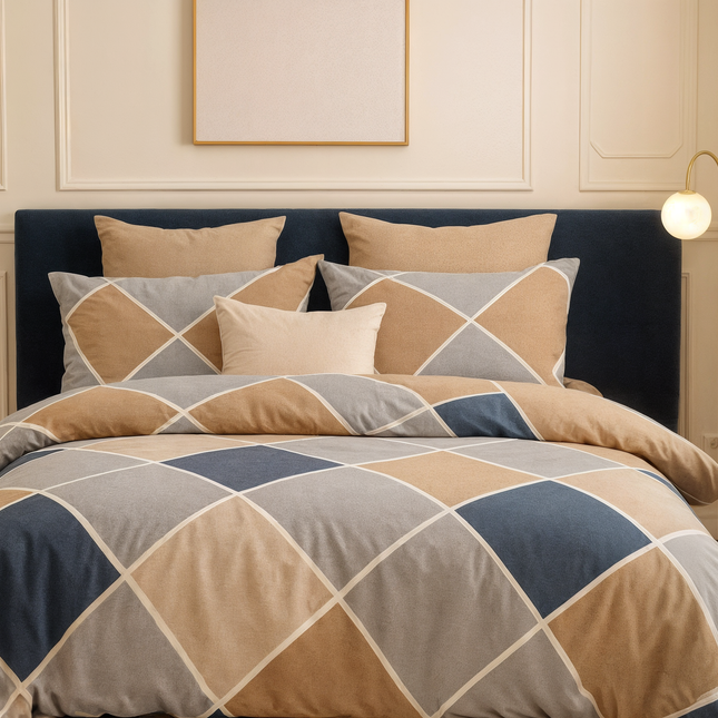 Parure de lit en coton percale premium