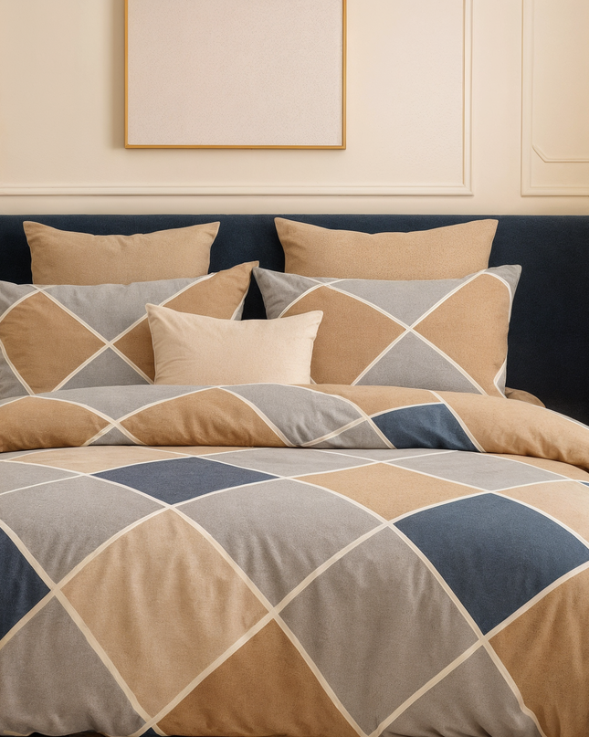 Parure de lit en coton percale premium