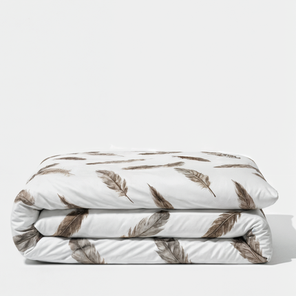 Housse de couette en polycoton renforcé 78 fils- Naturelle & bohème