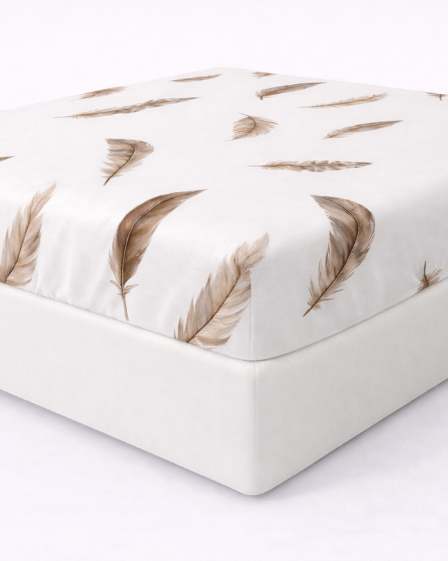 Drap-housse assorti plume d'or