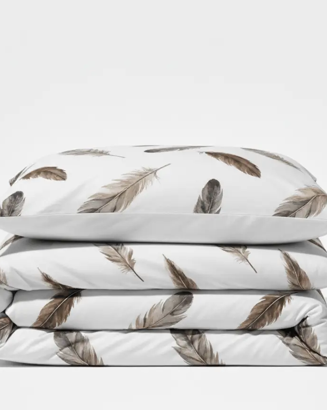 Parure de lit en polycoton renforcé | Naturelle & bohème140x200MaisonTextile