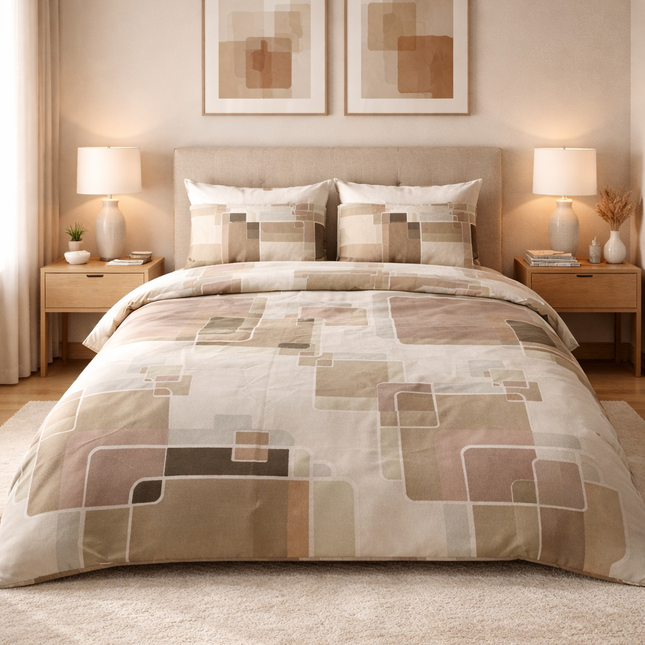 Parure de lit en polycoton renforcé