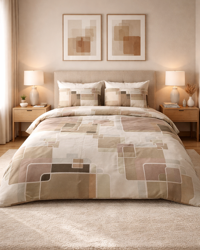 Parure de lit en polycoton renforcé