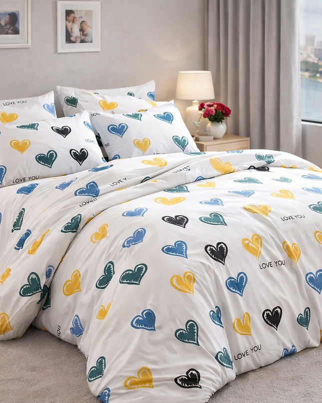 Parure de lit en polycoton renforcé