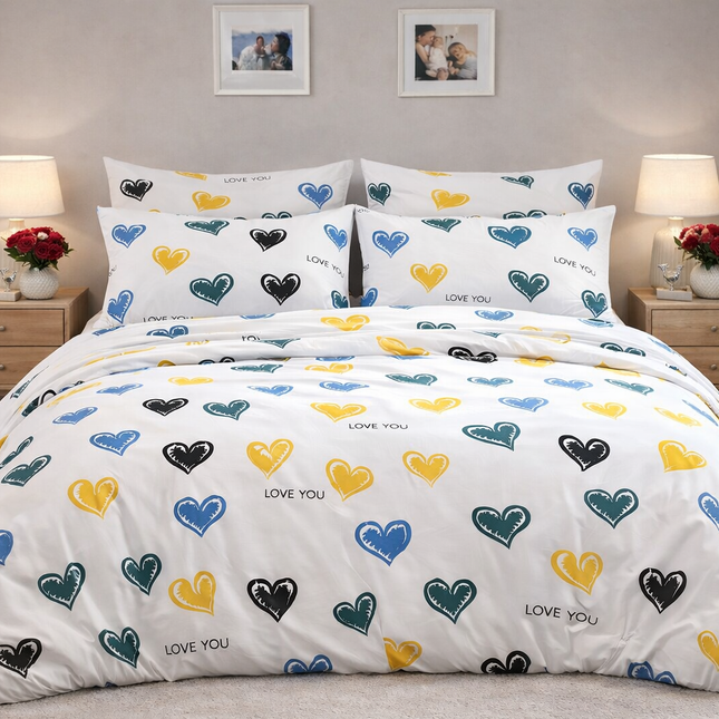 Parure de lit en polycoton renforcé